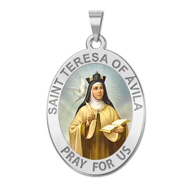Saint Teresa Of Avila Oval Medal