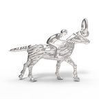 Horse and Jockey Charm