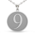 Round Number Pendant or Charm