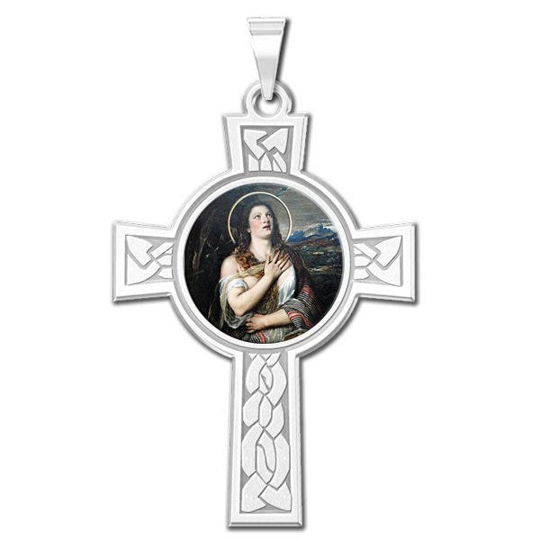 Saint Mary Magdalene Religious Medal "Color