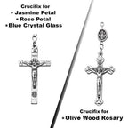Scalloped Round Rosary Bead Necklace