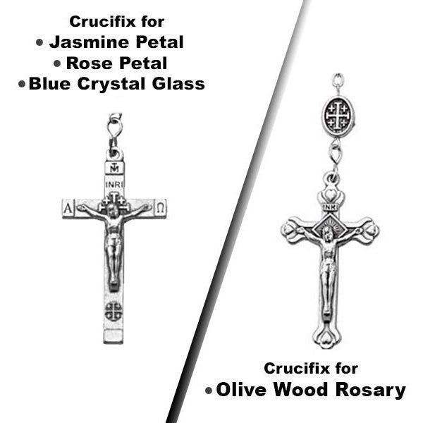Scalloped Round Rosary Bead Necklace