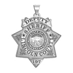 Personalized Nebraska Sheriff Badge with Your Rank, Department and Number