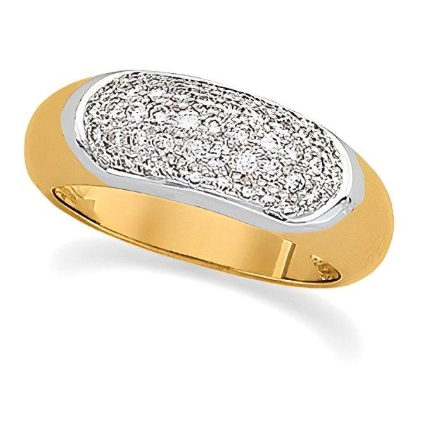 Two Tone Diamond Ring