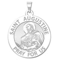 Saint Augustine Of Hippo Round Religious Medal