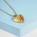 14K Gold Filled Love Heart Photo Locket