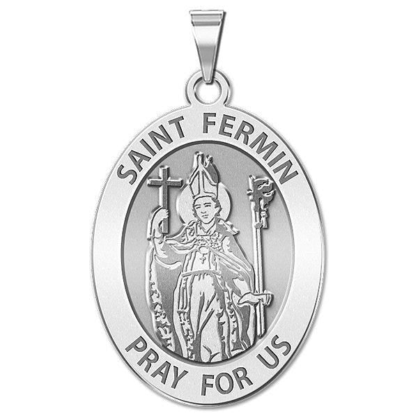 Saint Fermin Oval Religious Medal
