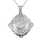 Saint Joan Of Arc Round Religious Medal