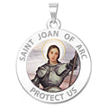 Saint Joan Of Arc Religious Medal "Color"