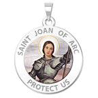 Saint Joan Of Arc Religious Medal "Color"