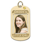 Daddy's Little Girl Dog Tag Pendant