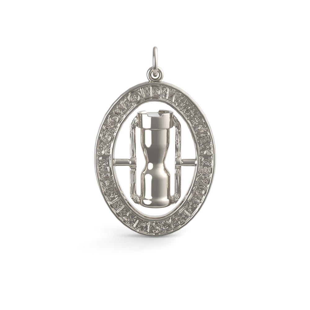 The Best Is Yet to Be Hourglass Charm
