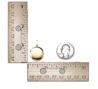Solid 14K Yellow Gold Round Yellow Photo Locket