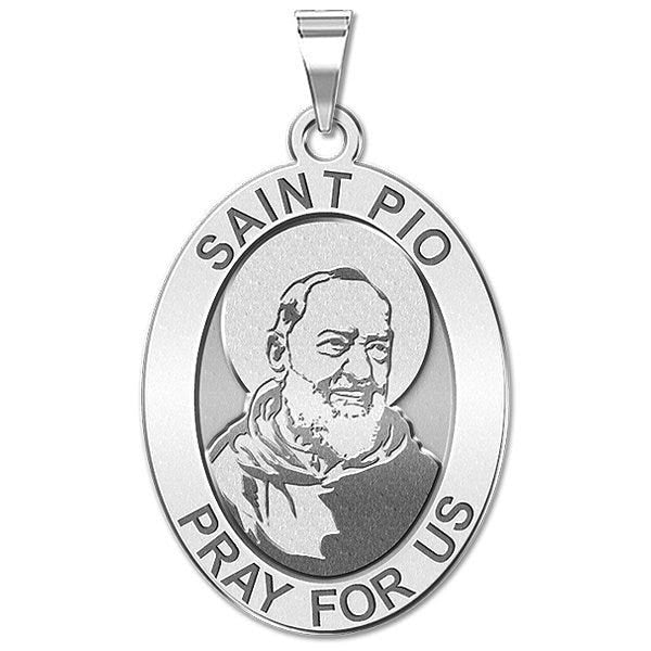 Saint Pio Of Pietrelcina Oval Medal