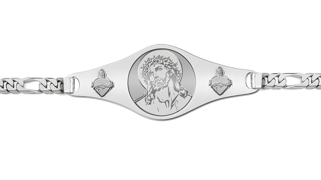 Ecce Homo Bracelet with Sacred Hearts