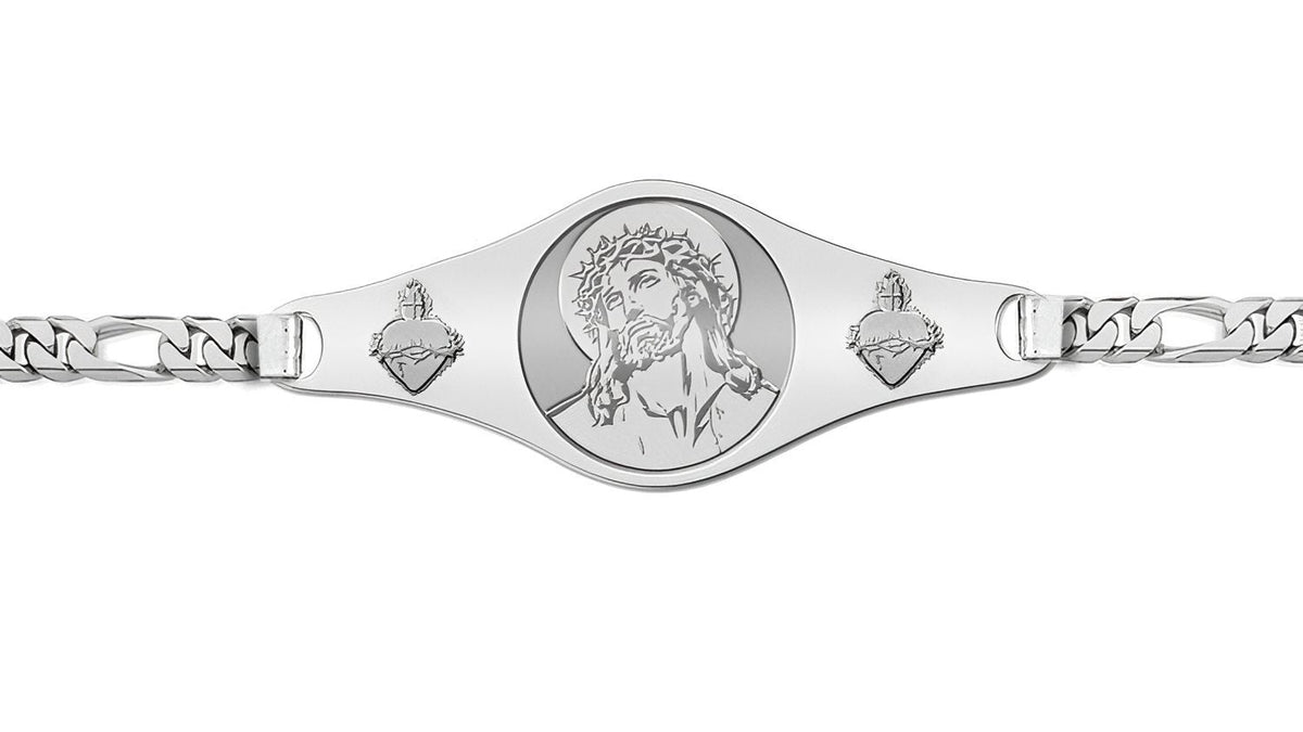 Ecce Homo Bracelet with Sacred Hearts