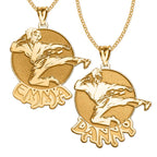 Personalized Karate Pendant with Name