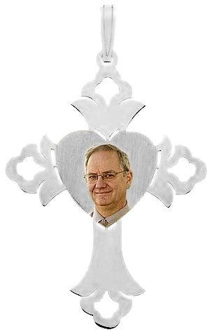 Cross Pendant with Heart Center