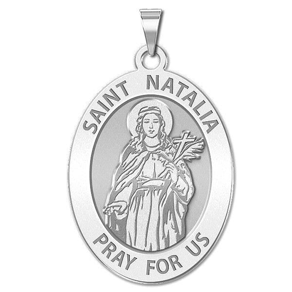 Saint Natalia Oval Religious Medal