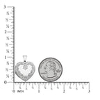 Floral Heart Photo Locket