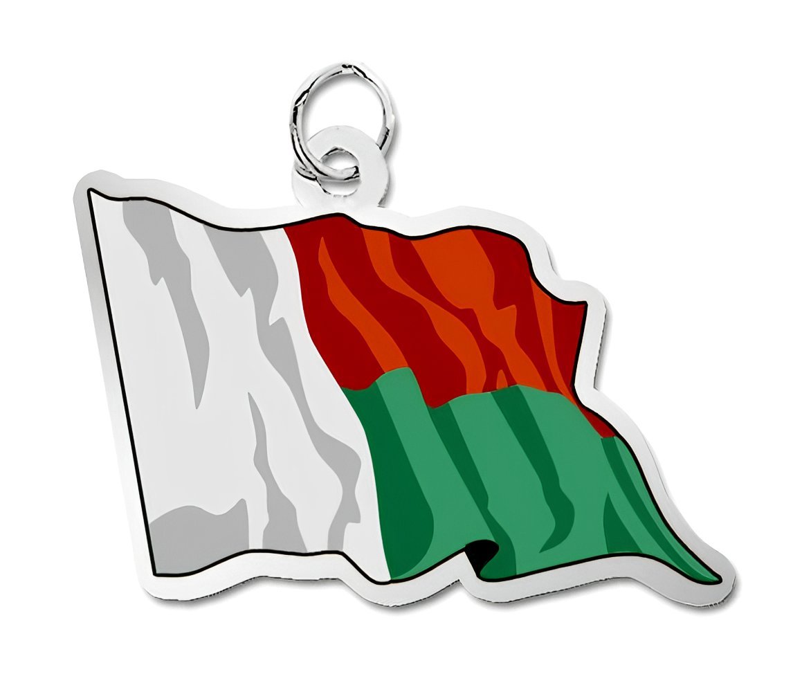 Madagascar Flag Charm