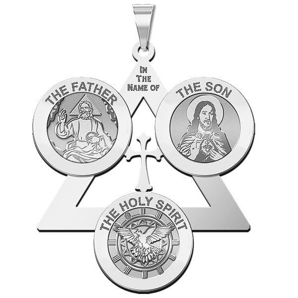 Holy Trinity Sign Of The Cross Religious Pendant