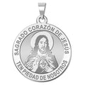 Sacred Heart Of Jesus Round Religious Medal