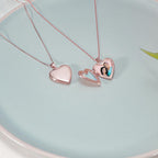 Rose Gold Plated Small Heart Photo Locket