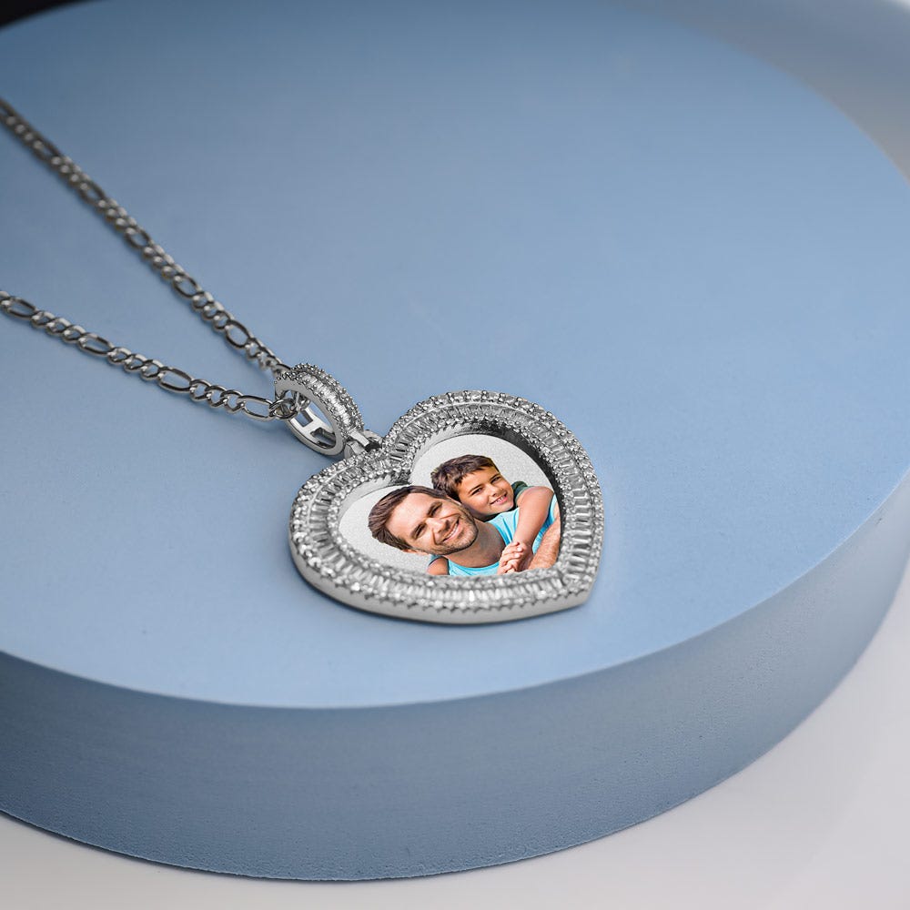 Premium Heart Encrusted Gemstone Necklace