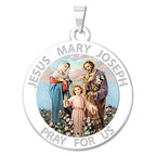 Jesus Mary Joseph Color Medal