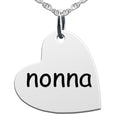 Nonna Sideways Heart Shaped Charm