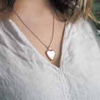 Rose Gold Plated Classic Heart Photo Locket