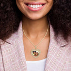 Premium Heart Encrusted Gemstone Necklace
