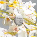 Forever In My Heart Oval Photo Locket
