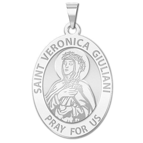 Saint Veronica Giuliani Oval Religious Medal