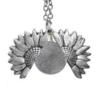 Exclusive Sunflower Fingerprint Necklace & Chain