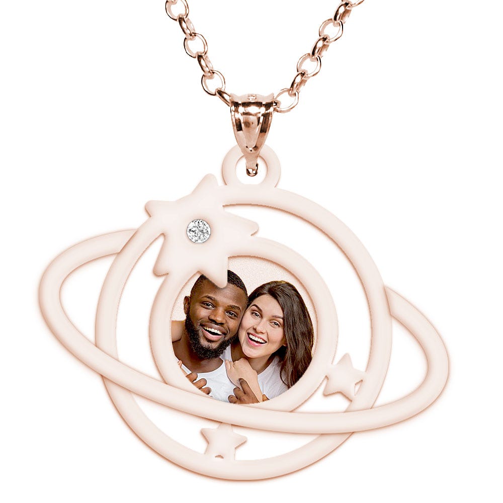 My Universe Photo Pendant with 1 Cubic Zirconia