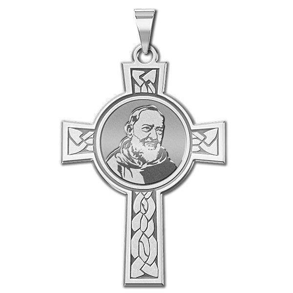 Saint Pio Of Pietrelcina Cross Religious Medal