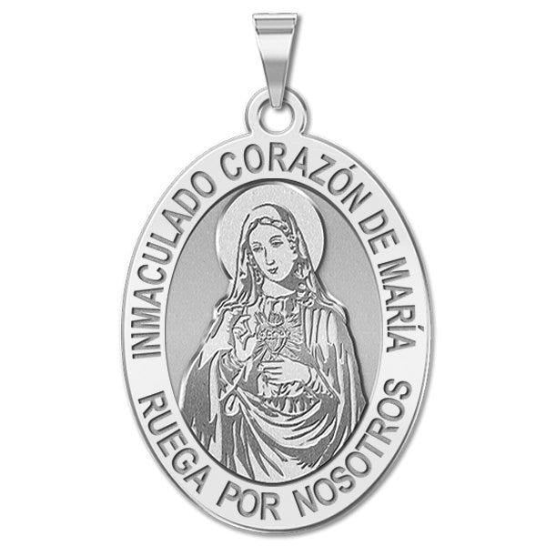 Immaculate Heart Of Mary Oval Medal