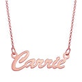 Script Name Necklace with Chain