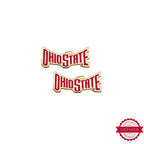 Pair of Color Enamel Ohio State Banner Earrings