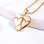Interlocking Hearts Photo Locket