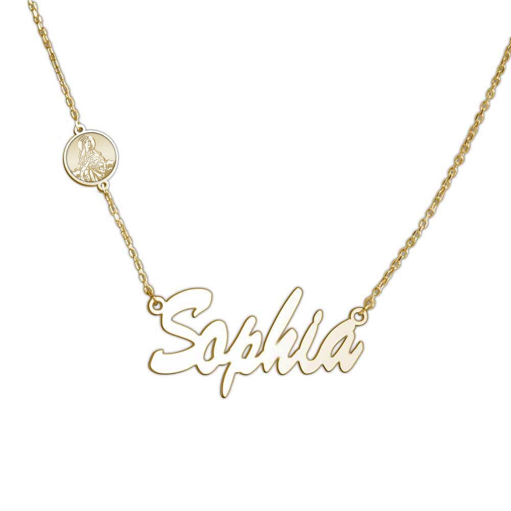 Saint Elizabeth Of Hungary Custom Name Necklace