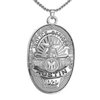 Personalized Austin,Texas Police Badge with Your Name, Rank, and Number
