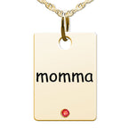 Momma Rectangle Shaped Charm