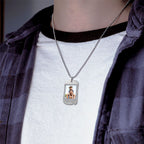 Dog Tag with # 1 Dad Etched
