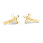 Sideways Cross Stud Earrings