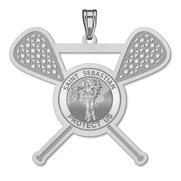 Saint Sebastian Lacrosse Pendant
