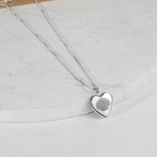 Seashell Heart Photo Locket