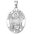 Saint Illuminata Oval Religious Medal